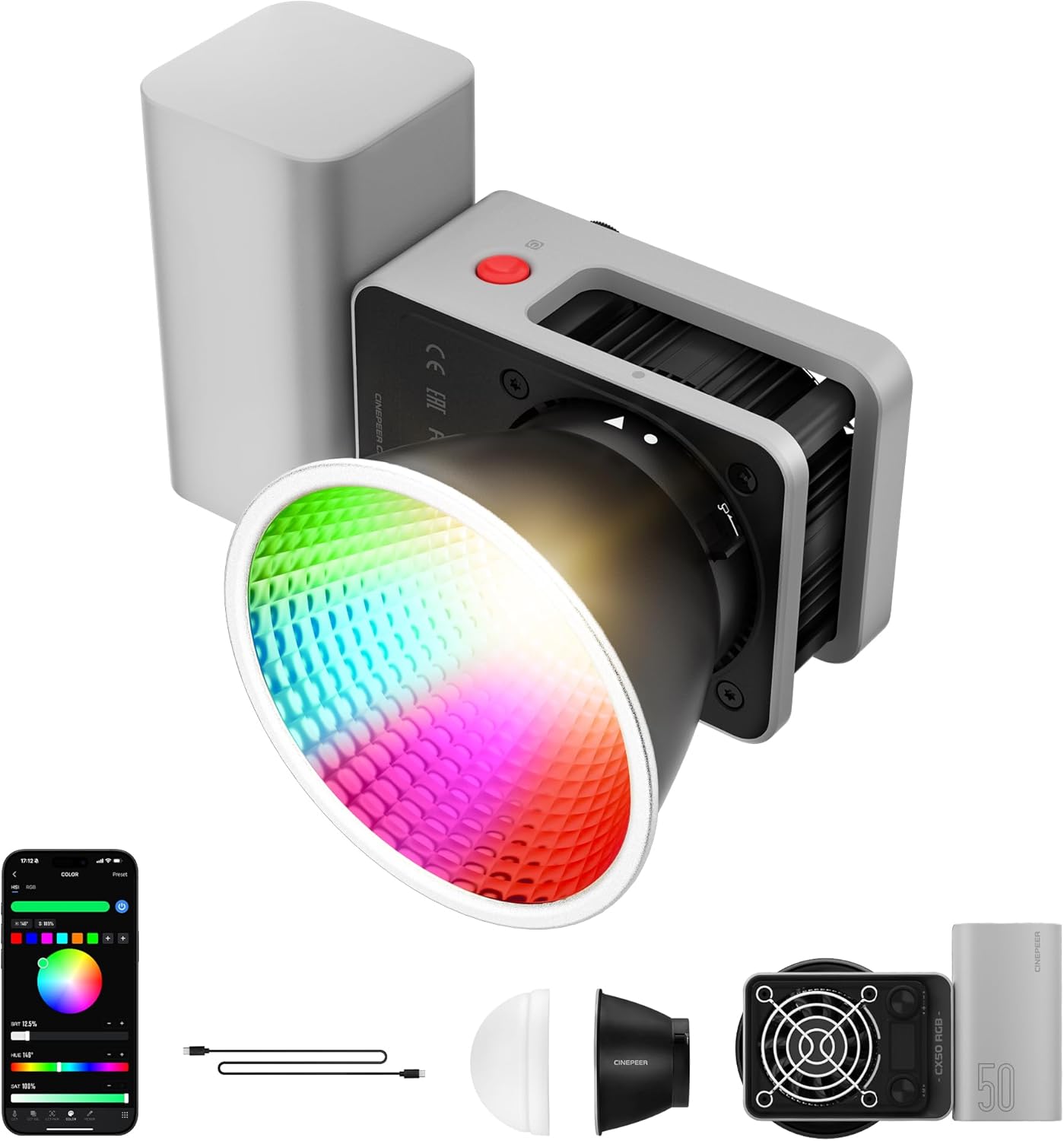 Portable 50W RGB Video Light